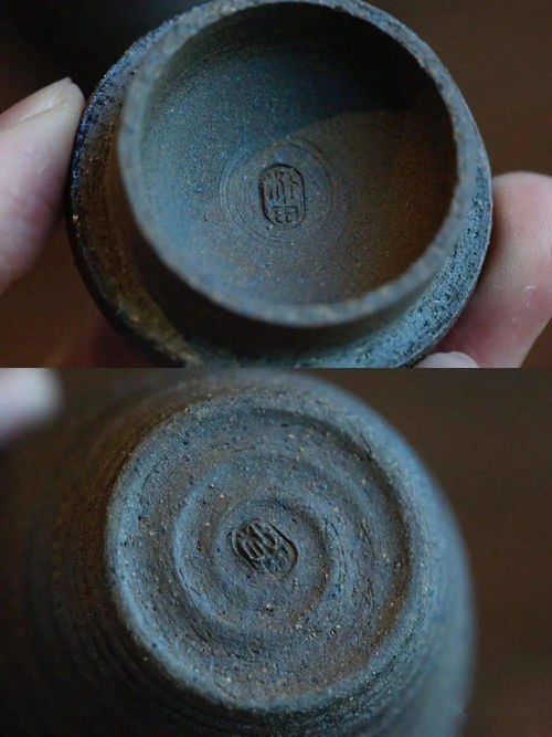 清仓秒杀 柴烧手工粗陶拉坯盖碗 茶入,茶席上的侘寂风